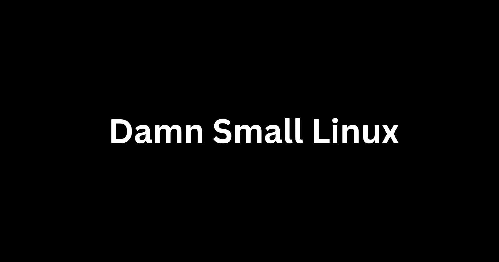 Getting Started with Damn Small Linux